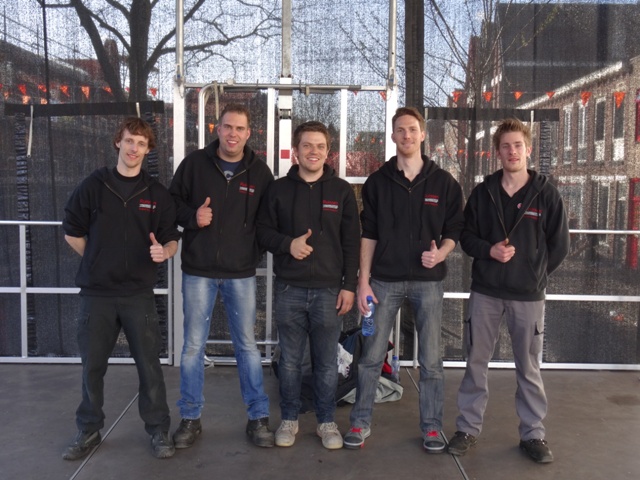 De technische mannen van Ruissen Event Support!